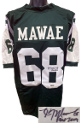 Kevin Mawae signed New York Green Custom Stitched Pro Style Football Jersey XL w/ HOF 2019- Tristar/TSP