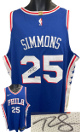 Ben Simmons signed Philadelphia 76ers Blue NBA Authentic Nike Jersey  Upper Deck/UDA (#1 Pick/2018 ROY)