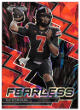 CJ/C.J. Stroud 2023 Panini Prizm Draft Picks Red Cracked Ice Fearless Rookie Card (RC) #F-17 (Ohio State/Texans)