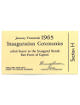 1965 Inaugural Stands - LBJ Johnson & Humphrey Inaugural Ceremonies Ticket (1-20-65) PRISTINE