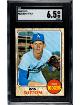 Don Sutton 1968 Topps Baseball Card #103- SGC Graded 6.5 EX-NM+ (Los Angeles Dodgers/HOF)