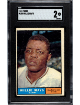 Willie Mays 1961 Topps Baseball Card #150- SGC Graded 2 GD (San Francisco Giants/HOF)