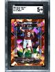 Bryce Young 2023 Panini Prizm Draft Picks Red Ice Prizm Rookie Card (RC) #101- SGC Graded 5 EX (Alabama/Panthers)