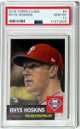 Rhys Hoskins 2018 Topps Living Baseball Rookie Card (RC) #4- PSA Graded 10 Gem Mint (Philadelphia Phillies)