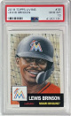 Lewis Brinson 2018 Topps Living Baseball Card #33- PSA Graded 10 Gem Mint (Miami Marlins)