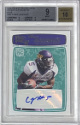 Chris Johnson signed 2008 Topps Rookie Progression Blue Auto Card (RC) #207- Beckett/BGS Graded 9 Mint/10 Auto (ECU/Titans)