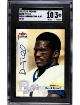 David Terrell signed 2001 Fleer Platinum Premium Revolution Rookie On Card Auto (RC)- /50- SGC Graded 3 VG/10 Auto (Michigan)
