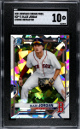Blaze Jordan 2021 Bowman Chrome Prospects Atomic Refractor Rookie Card (RC) #BCP-71- SGC Graded 10 Gem Mint (Boston Red Sox)