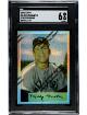 Mickey Mantle 1996 Topps Finest Reprint 1954 Bowman Refractor Card #4 w/Coating- SGC Graded 6 EX-NM (New York Yankees/HOF)