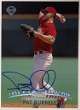 Pat Burrell signed 1998 Topps Stadium Club Draft Pick Rookie On Card Auto (RC) #151- COA (Philadelphia Phillies)