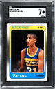Reggie Miller 1988-89 Fleer Rookie Card (RC) #57- SGC Graded 7 NM (Pacers/HOF/5XAS)
