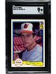 Cal Ripken, Jr. 1982 Donruss Rookie Card (RC) #405- SGC Graded 9 MT (Baltimore Orioles/HOF)