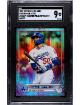 Mookie Betts 2022 Topps Chrome Sonic Aqua/Pink Pulse Refractor Card #100- /199- SGC Graded 9 Mint (Los Angeles Dodgers)