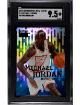Michael Jordan 2022 Skybox Metal University Champ Premium Card #S-1- SGC Graded 9.5 Mint+ (Chicago Bulls/HOF/GOAT)