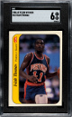 Isiah Thomas 1986-87 Fleer Sticker Rookie Card (RC) #10- SGC Graded 6 EX-NM (Detroit Pistons/HOF)