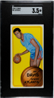 Jim Davis 1970-71 Topps Card #54- SGC Graded 3.5 VG+ (St. Louis/Atlanta Hawks)