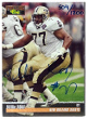 Willie Roaf signed 1995 Classic Proline Rookie On Card Auto (RC) #77- /1200 (New Orleans Saints/HOF)