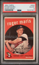 Roger Maris 1959 Topps White Back Card #202- PSA Graded 4 VG-EX (Kansas City Athletics/HOF)