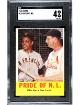 Willie Mays/Stan Musial 1963 Topps Pride of NL Card #138- SGC Graded 4 VG-EX (HOF)
