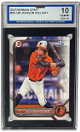 Jackson Holliday 2022 Bowman Draft Rookie Card (RC) #BD-168- ISA Graded 10 Gem Mint (Baltimore Orioles)