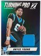 Bryce Young 2023 Panini Zenith Turning Pro Rookie Relic Card (RC) #TPM-BYG (Carolina Panthers)