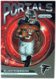 Bijan Robinson 2023 Panini Prizm Portals Rookie Card (RC) #PO-8 (Atlanta Falcons)