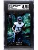 Tyjae Spears 2023 Wildcard Wildchrome Promo Wildlight Teal Sparkles Rookie Card (RC) #WCL-PR- /19- SGC Graded 8.5 NM-MT+