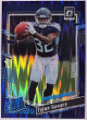 Tyjae Spears 2023 Panini Donruss Optic Prizm Purple Shock Rookie Card (RC) #297 (Tennessee Titans)