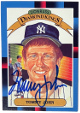 Tommy John signed 1987 Donruss/Leaf Diamond Kings On Card Auto #17- COA (New York Yankees/4XAS)