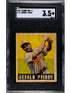 Gerald/Jerry Priddy 1948-49 Leaf Gum Co Card #111- SGC Graded 3.5 VG+ (St. Louis Browns/Senators/Tigers)