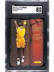 Kobe Bryant 2000-01 Fleer Showcase History Die-Cut Card #3H- SGC Graded 8 NM-MT (Los Angeles Lakers/HOF)