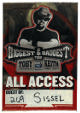 Toby Keith Biggest & Baddest Ford Built Tour 3.75x4.75 All Access Cloth Pass (Country Music/Actor)