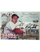 Enos Slaughter signed 2001 Fleer Premium Decade of Excellence On Card Auto- /38 (Cardinals/HOF/1940's)