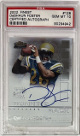 DeShaun Foster 2002 Topps Finest Certified Autograph Rookie On Card Auto #128- /1200- PSA Graded 10 Gem Mint (UCLA Bruins)