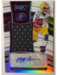 Marquez Valdes-Scantling signed 2018 Select Prizm RPA Rookie Auto/Relic Card #JM-MV- /75 (Green Bay Packers)