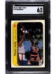 Patrick Ewing 1986-87 Fleer Rookie Sticker/Card (RC) #6- SGC Graded 6 EX-NM (New York Knicks/HOF)