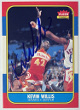 Kevin Willis 1986-87 Fleer Rookie On Card Auto #126- COA (Atlanta Hawks)