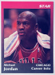 Michael Jordan 1991 Star Co Promo Glossy 1/1000 Career Info Card #4 (Bulls/HOF/GOAT)