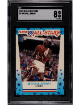 Michael Jordan 1989-90 Fleer All-Star Sticker/Card #3- SGC Graded 8 NM-MT (Chicago Bulls/HOF/GOAT)