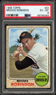 Brooks Robinson 1968 Topps Card #20- PSA Graded 6 EX-MT (Baltimore Orioles/HOF)