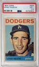 Sandy Koufax 1964 Topps Card #200- PSA Graded 3.5 VG+ (Los Angeles Dodgers/HOF)