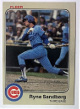 Ryne Sandberg 1983 Fleer Rookie Card (RC) #507 (Chicago Cubs/HOF)