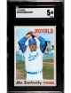 Moe Drabowsky 1970 Topps Card #653- SGC Graded 5 EX (Kansas City Royals)