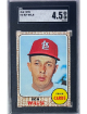 Ron Willis 1968 Topps Card #68- SGC Graded 4.5 VG-EX+ (St. Louis Cardinals)