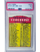 1972 Topps Checklist 395-525 Card #378- PSA Graded 5 EX