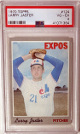 Larry Jaster 1970 Topps Card #124- PSA Graded 4 VG-EX (Montreal Expos)