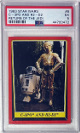 1983 Topps Star Wars Return of the Jedi C-3PO & R2-D2 Card #8- PSA Graded 5 EX