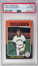 John D'Acquisto 1975 Topps Mini Card #372- PSA Graded 6 EX-MT (San Francisco Giants)