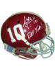 AJ/A.J. McCarron Signed Alabama Crimson Tide Schutt Full Size NCAA #10 Helmet w/ Roll Tide  Radtke/McCarron COA (2012/2013 BCS