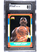 Dominique Wilkins 1986-87 Fleer Rookie Card (RC) #121- SGC Graded 8 NM-MT (Atlanta Hawks/HOF)